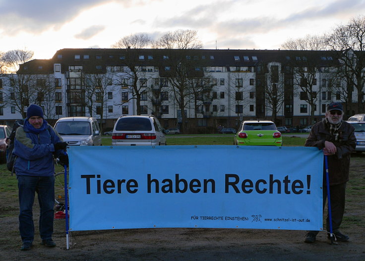 Achim Schmitz auf der 'Demonstration gegen Zirkustiere' 2018 in Krefeld