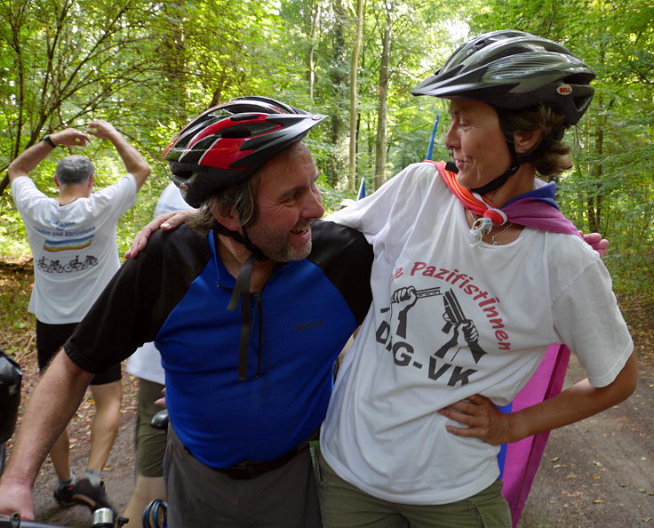 Achim Schmitz auf der FriedensFahrradtour NRW 2018 in Deutschland, Niederlande und Belgien (Foto 1 von 3)