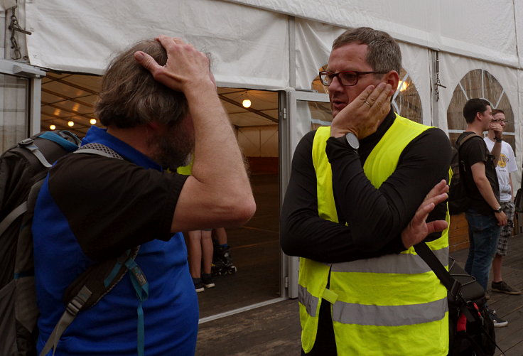 Achim Schmitz bei der 1. 'Meerbuscher Rad-Nacht' 2019 in Meerbusch